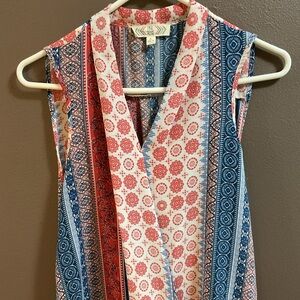 Boho Woman’s sleeveless top blouse shirt boutique cute vacation ladies